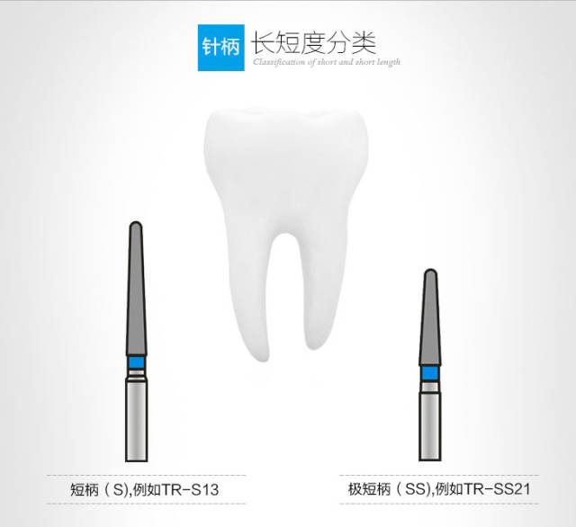 金钢砂车针长短度分类图